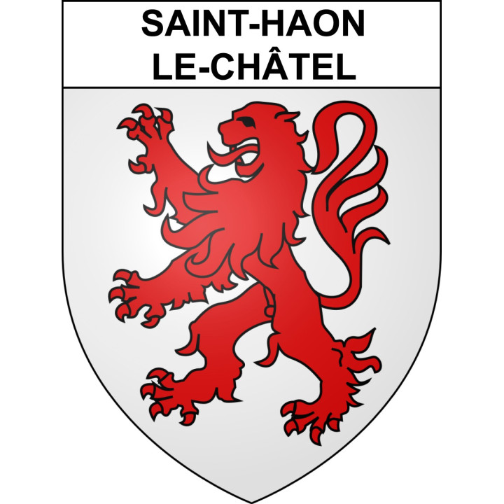 Saint-Haon-le-Châtel Sticker wappen, gelsenkirchen, augsburg, klebender aufkleber