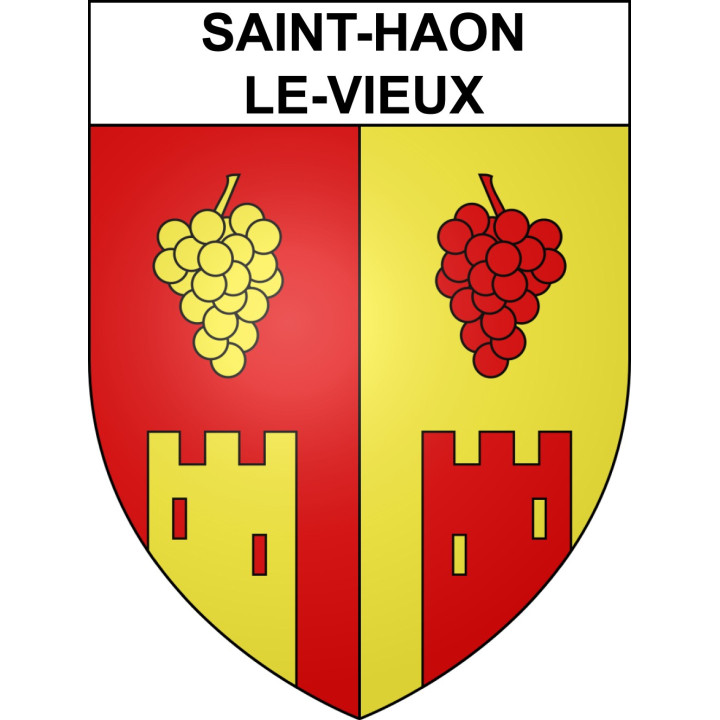 Saint-Haon-le-Vieux 42 ville sticker blason écusson autocollant adhésif