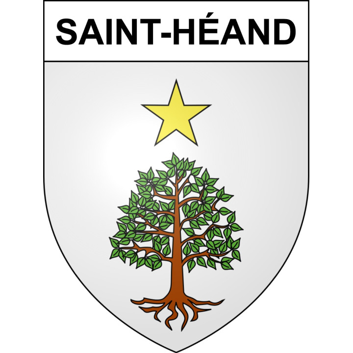Saint-Héand Sticker wappen, gelsenkirchen, augsburg, klebender aufkleber