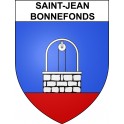 Saint-Jean-Bonnefonds 42 ville sticker blason écusson autocollant adhésif