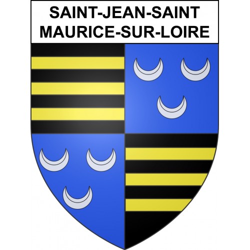 Stickers coat of arms Saint-Jean-Saint-Maurice-sur-Loire adhesive sticker