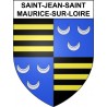 Pegatinas escudo de armas de Saint-Jean-Saint-Maurice-sur-Loire adhesivo de la etiqueta engomada