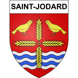 Saint-Jodard 42 ville sticker blason écusson autocollant adhésif