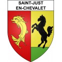 Stickers coat of arms Saint-Just-en-Chevalet adhesive sticker