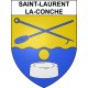 Stickers coat of arms Saint-Laurent-la-Conche adhesive sticker