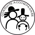 Sticker autocollant conduite accompagnée voiture breton