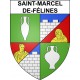 Saint-Marcel-de-Félines Sticker wappen, gelsenkirchen, augsburg, klebender aufkleber
