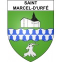 Saint-Marcel-d'Urfé 42 ville sticker blason écusson autocollant adhésif