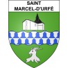 Saint-Marcel-d'Urfé 42 ville sticker blason écusson autocollant adhésif
