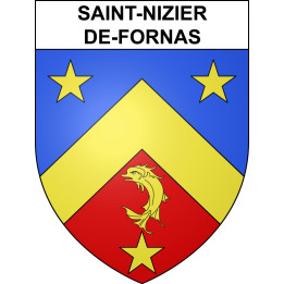 Stickers coat of arms Saint-Nizier-de-Fornas adhesive sticker