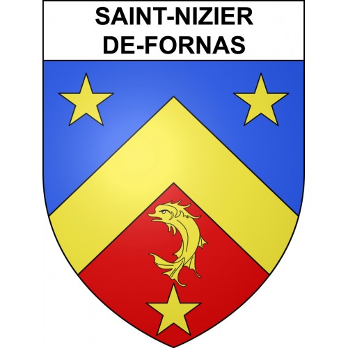 Saint-Nizier-de-Fornas Sticker wappen, gelsenkirchen, augsburg, klebender aufkleber