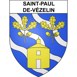 Saint-Paul-de-Vézelin 42 ville sticker blason écusson autocollant adhésif