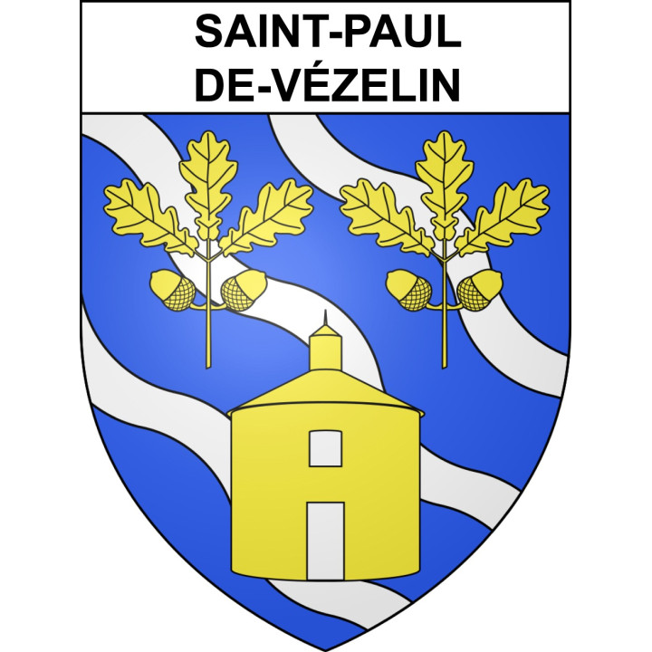 Saint-Paul-de-Vézelin 42 ville sticker blason écusson autocollant adhésif