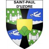 Saint-Paul-d'Uzore 42 ville sticker blason écusson autocollant adhésif