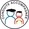 Sticker autocollant conduite accompagnée voiture basque béret