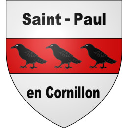 Stickers coat of arms Saint-Paul-en-Cornillon adhesive sticker