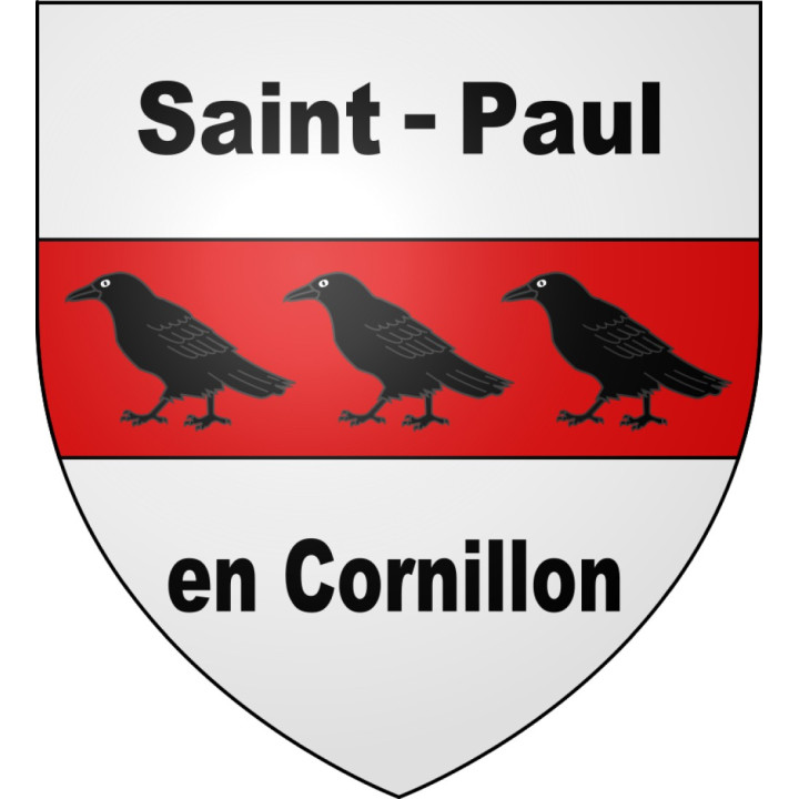 Stickers coat of arms Saint-Paul-en-Cornillon adhesive sticker