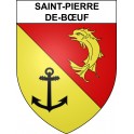 Stickers coat of arms Saint-Pierre-de-Bœuf adhesive sticker