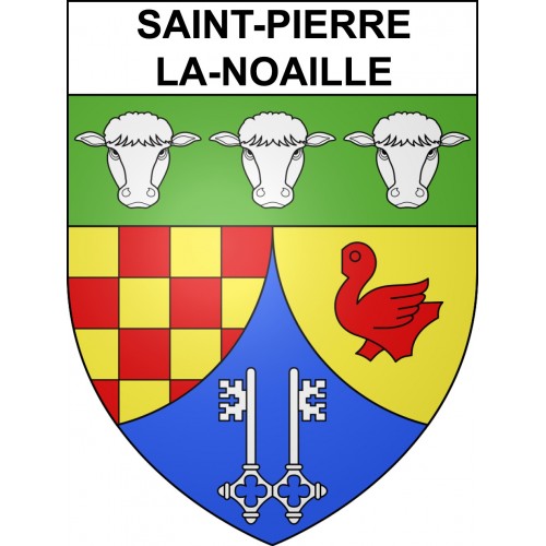 Saint-Pierre-la-Noaille 42 ville sticker blason écusson autocollant adhésif