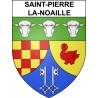Pegatinas escudo de armas de Saint-Pierre-la-Noaille adhesivo de la etiqueta engomada