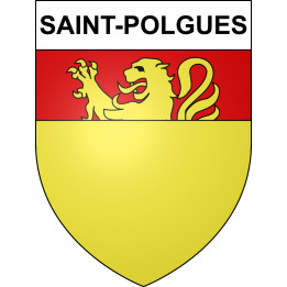 Pegatinas escudo de armas de Saint-Polgues adhesivo de la etiqueta engomada