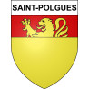 Saint-Polgues Sticker wappen, gelsenkirchen, augsburg, klebender aufkleber