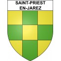 Saint-Priest-en-Jarez 42 ville sticker blason écusson autocollant adhésif