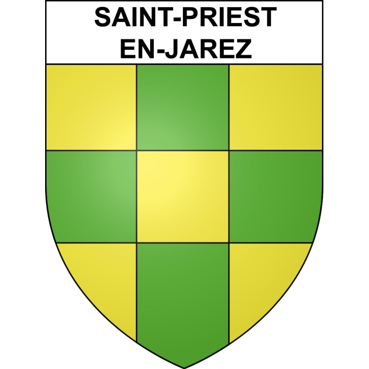 Stickers coat of arms Saint-Priest-en-Jarez adhesive sticker