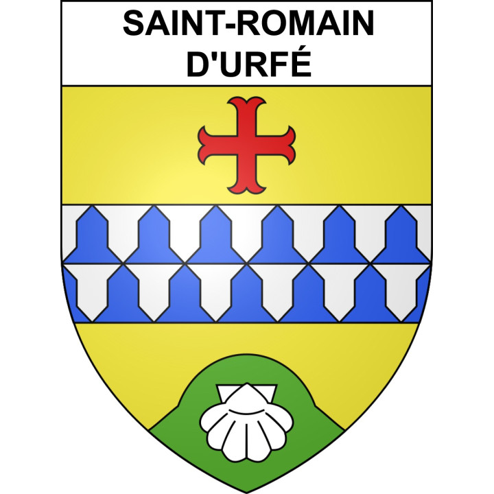 Stickers coat of arms Saint-Romain-d'Urfé adhesive sticker