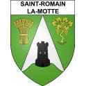 Saint-Romain-la-Motte 42 ville sticker blason écusson autocollant adhésif