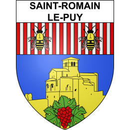 Saint-Romain-le-Puy Sticker wappen, gelsenkirchen, augsburg, klebender aufkleber