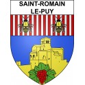 Saint-Romain-le-Puy Sticker wappen, gelsenkirchen, augsburg, klebender aufkleber