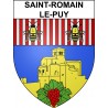 Stickers coat of arms Saint-Romain-le-Puy adhesive sticker