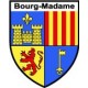 blason sticker Bourg Madame guiguette autocollant 