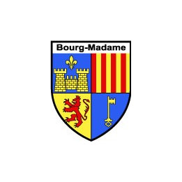 blason sticker Bourg Madame guiguette autocollant 