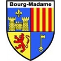 blason sticker Bourg Madame guiguette autocollant 