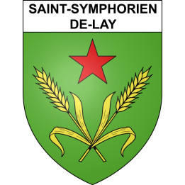 Saint-Symphorien-de-Lay Sticker wappen, gelsenkirchen, augsburg, klebender aufkleber