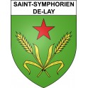 Saint-Symphorien-de-Lay Sticker wappen, gelsenkirchen, augsburg, klebender aufkleber