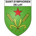 Stickers coat of arms Saint-Symphorien-de-Lay adhesive sticker