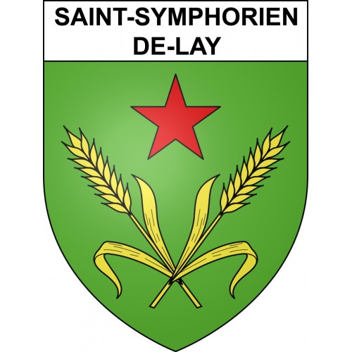 Adesivi stemma Saint-Symphorien-de-Lay adesivo