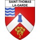 Saint-Thomas-la-Garde 42 ville sticker blason écusson autocollant adhésif