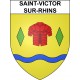 Saint-Victor-sur-Rhins 42 ville sticker blason écusson autocollant adhésif
