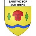 Saint-Victor-sur-Rhins Sticker wappen, gelsenkirchen, augsburg, klebender aufkleber