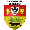 Saint-Vincent-de-Boisset 42 ville sticker blason écusson autocollant adhésif