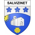 Salvizinet 42 ville sticker blason écusson autocollant adhésif