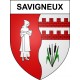 Pegatinas escudo de armas de Savigneux adhesivo de la etiqueta engomada
