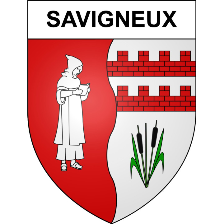Savigneux Sticker wappen, gelsenkirchen, augsburg, klebender aufkleber