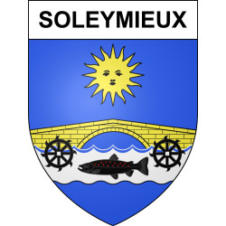 Soleymieux 42 ville sticker blason écusson autocollant adhésif