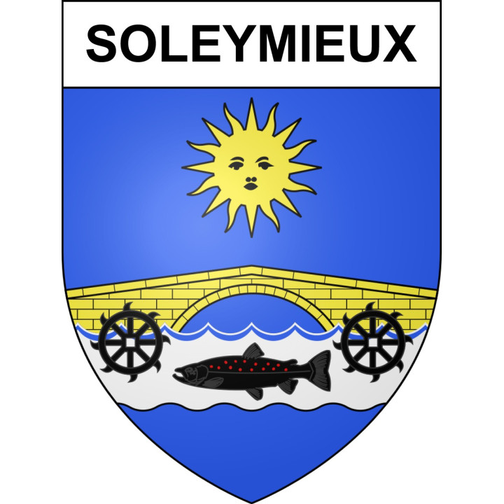 Soleymieux Sticker wappen, gelsenkirchen, augsburg, klebender aufkleber