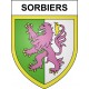 Sorbiers 42 ville sticker blason écusson autocollant adhésif